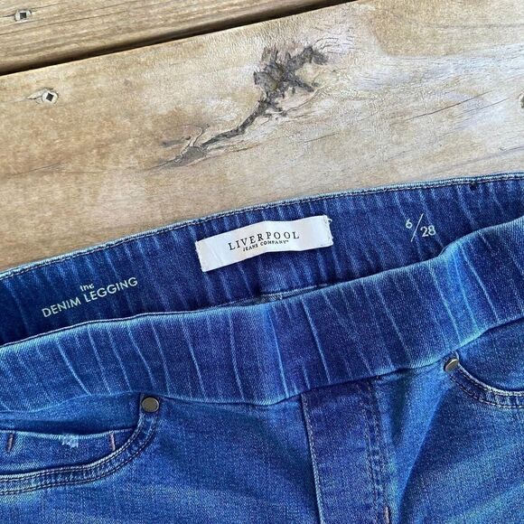 Liverpool The Denim Legging Pull On Jeans Size 6 - Picture 3 of 4